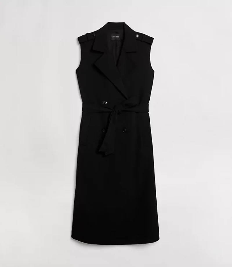 LOFT Versa Crepe Drape Trench Vest
