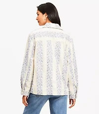 Floral Striped Chore Jacket