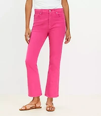 High Rise Kick Crop Jeans Watermelon Sorbet