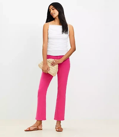 High Rise Kick Crop Jeans Watermelon Sorbet