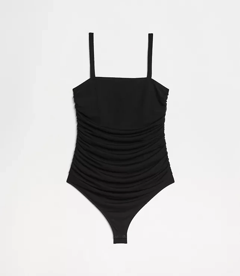 LOFT Versa Shirred Mesh Bodysuit