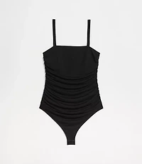 LOFT Versa Shirred Mesh Bodysuit