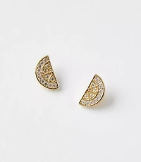 Pave Lemon Stud Earrings