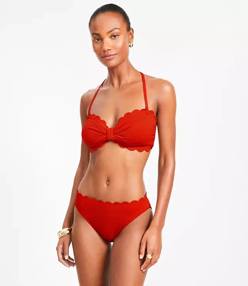 LOFT Beach Scalloped Classic Bikini Bottom