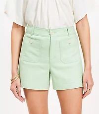 Petite Palmer Shorts in Twill