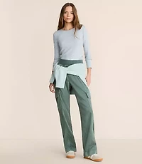 Lou & Grey Washed Twill Straight Leg Cargo Pants