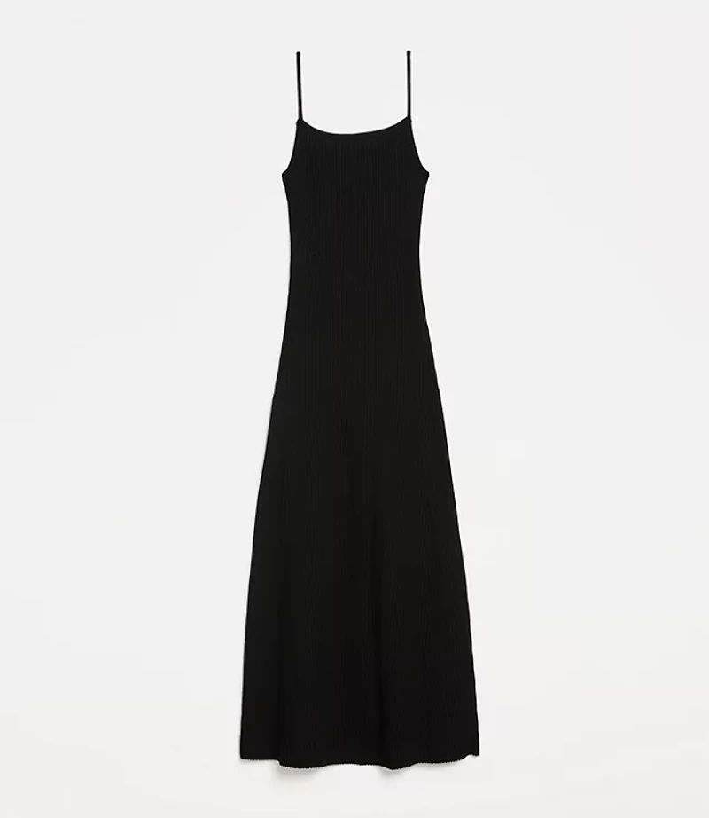 LOFT Versa Ribbed Strappy Midi Dress