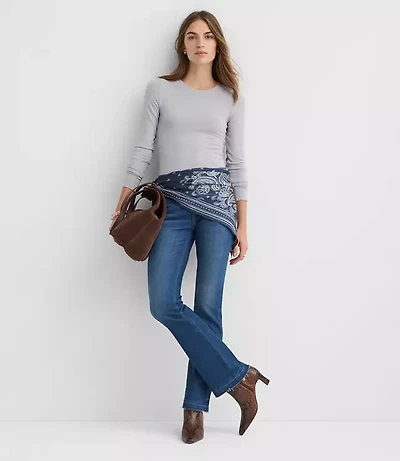 Sweater Knit Long Sleeve Tee