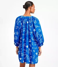 LOFT Beach Seaside Tie Neck Pocket Swimsuit Coverup