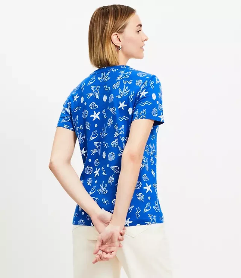 Petite Beach Treasure Everyday Crew Tee