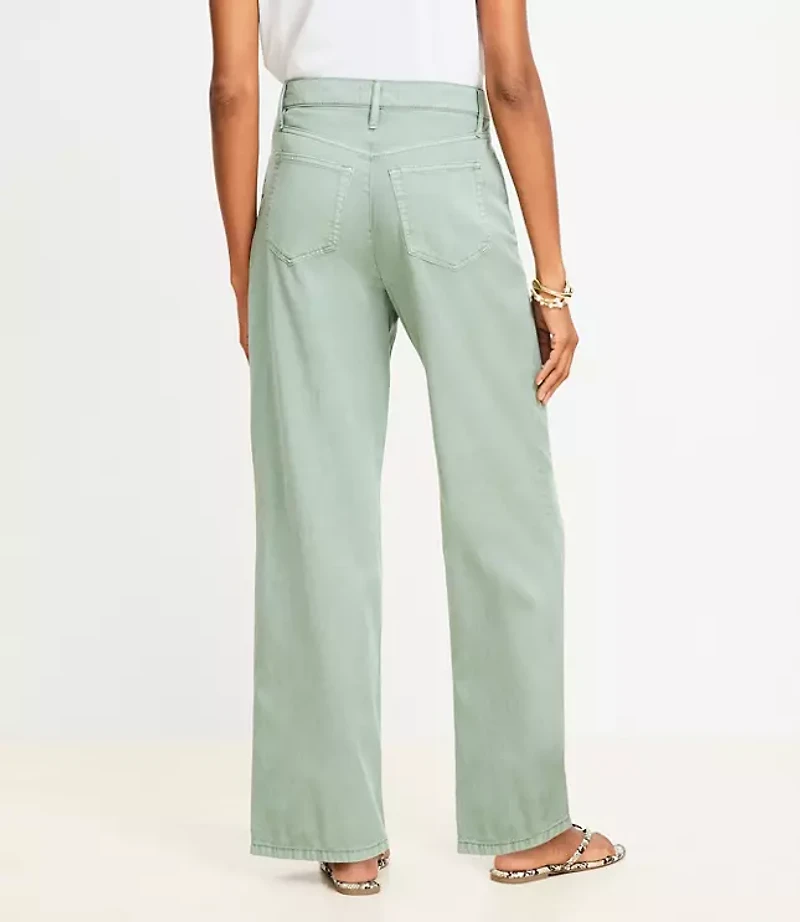 Petite Five Pocket Straight Pants