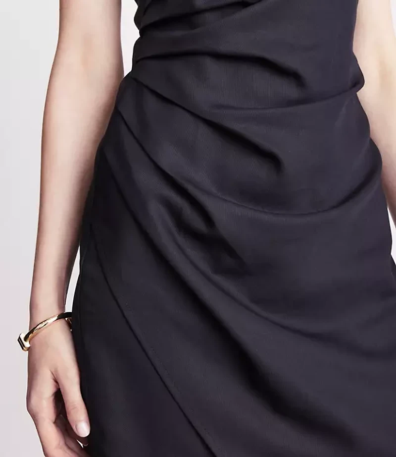 LOFT Versa Pure Spun Pleated Tank Mini Dress
