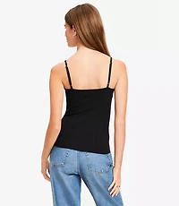 Ruffle Ribbed Tank Top