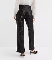 Sequin Straight Pants