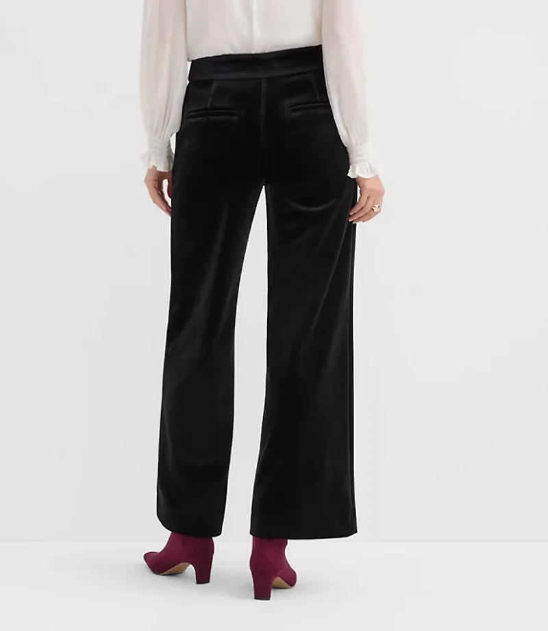 Clean Wide Leg Pants Velvet