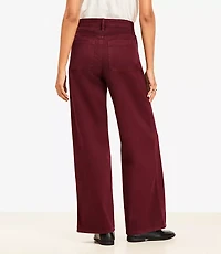 Five Pocket Seamed Wide Leg Pants