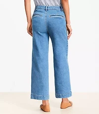 Curvy Palmer Wide Leg Crop Jeans Mid Vintage Wash