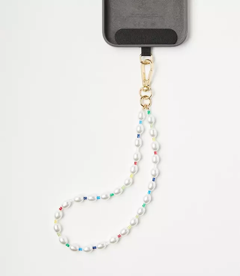 Pearlized Short Phone Chain