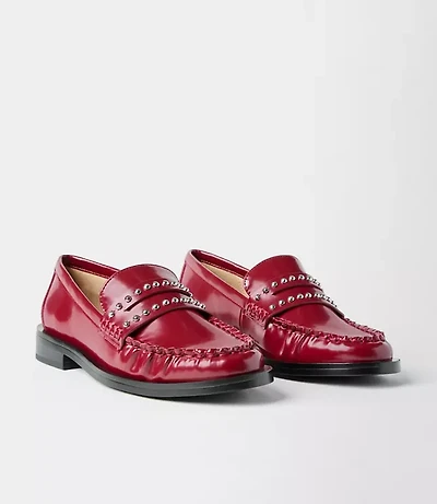 Studded Penny Loafers