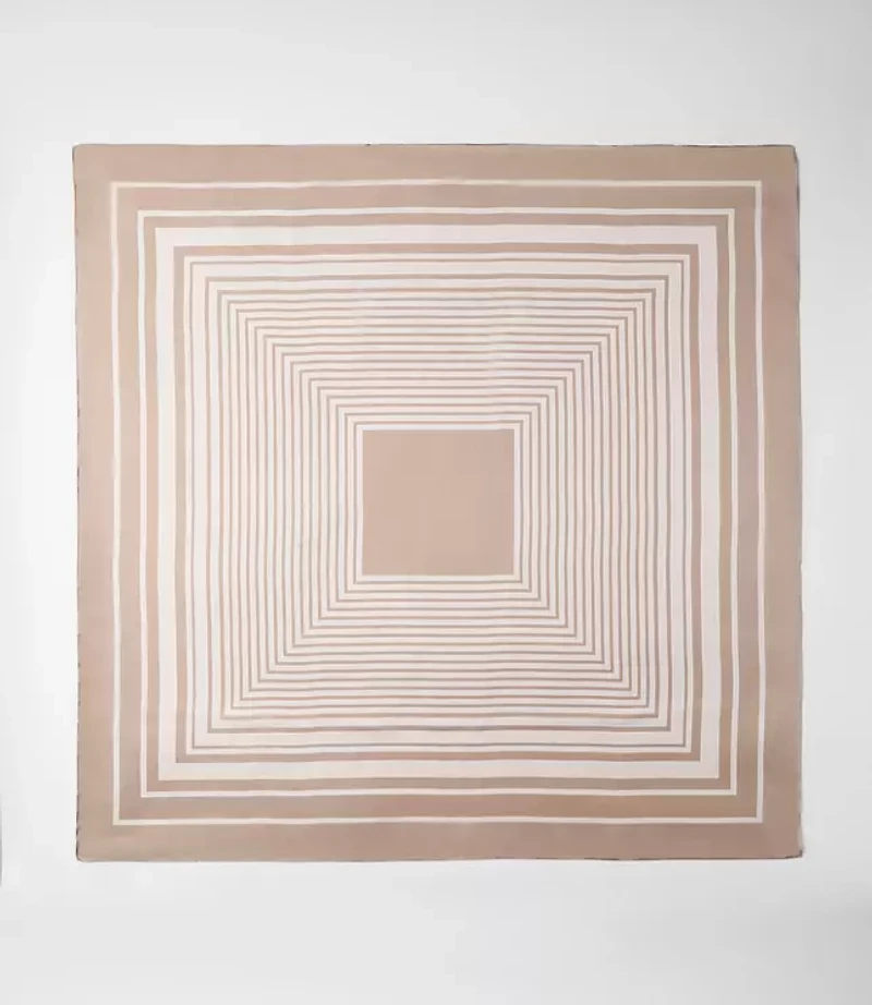 LOFT Versa Striped Silk Square Scarf