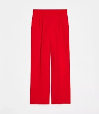Petite LOFT Versa Crepe Drape Pleated Relaxed Straight Pants