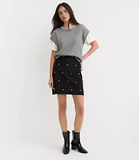 Petite Studded Mini Skirt