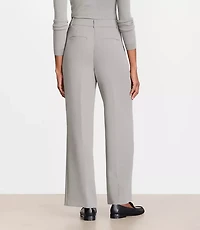 LOFT Versa Crepe Drape Pleated Relaxed Straight Pants