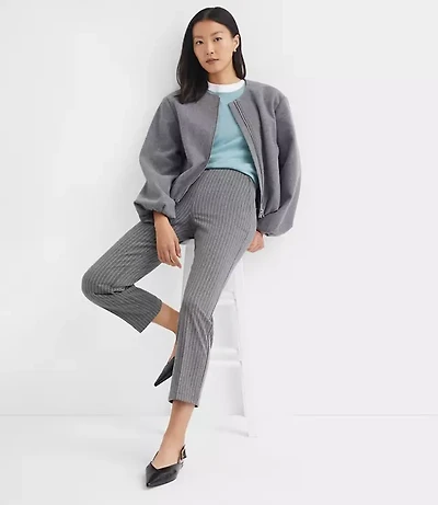 Zip Pocket Straight Pants Stripe