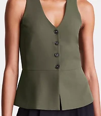 LOFT Versa Crepe Drape Halter Vest