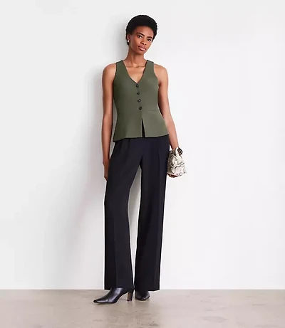 LOFT Versa Crepe Drape Halter Vest