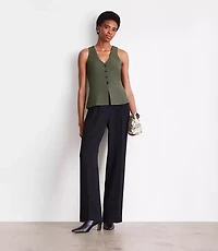 LOFT Versa Crepe Drape Halter Vest