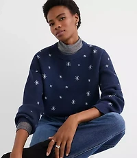 Shimmer Star Blouson Sweater