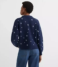 Shimmer Star Blouson Sweater