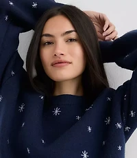 Shimmer Star Blouson Sweater