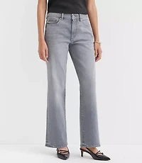 Mid Rise Relaxed Straight Jeans Grey