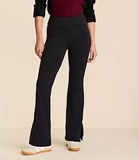 Lou & Grey Cozy Fleece Back Bootcut Pants