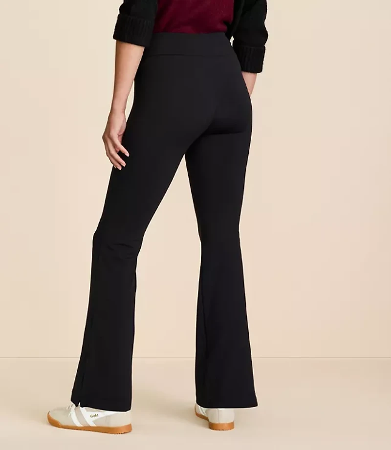 Lou & Grey Cozy Fleece Back Bootcut Pants