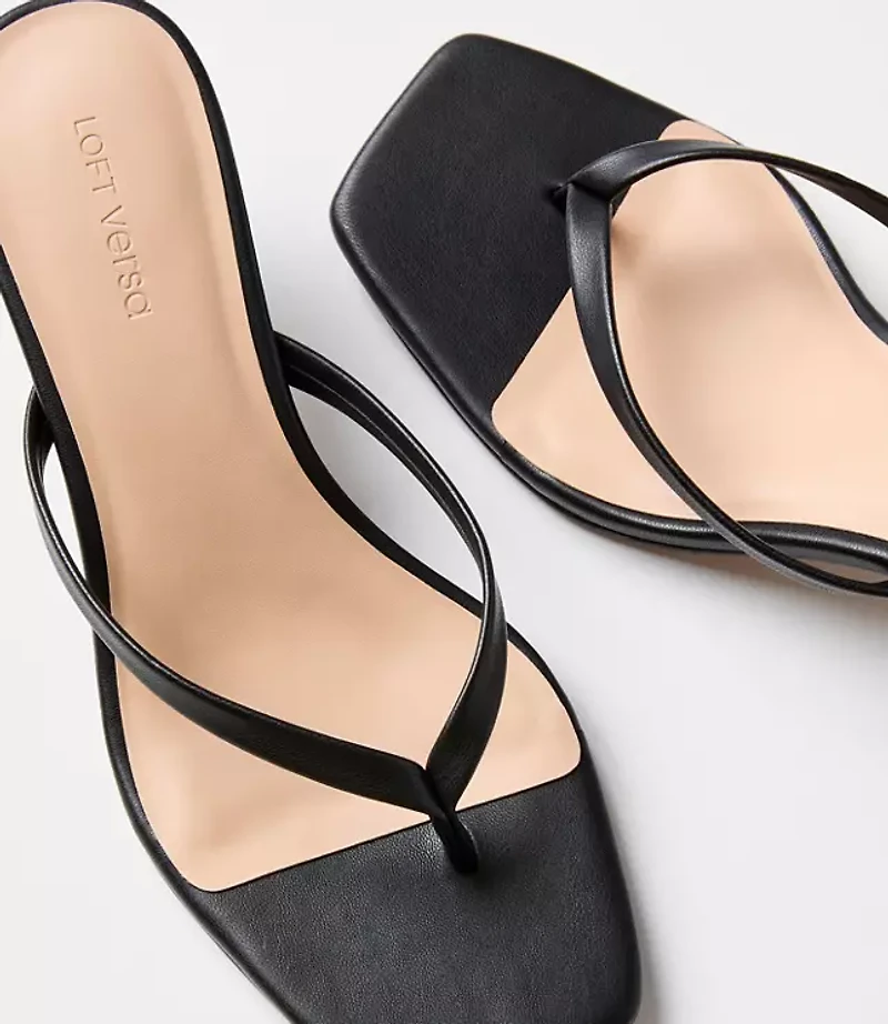 LOFT Versa Kitten Heel Thong Sandals