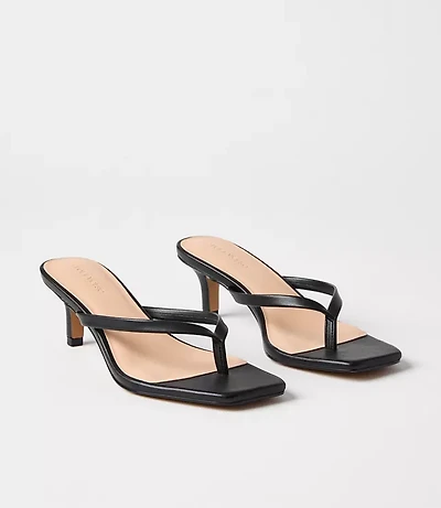 LOFT Versa Kitten Heel Thong Sandals