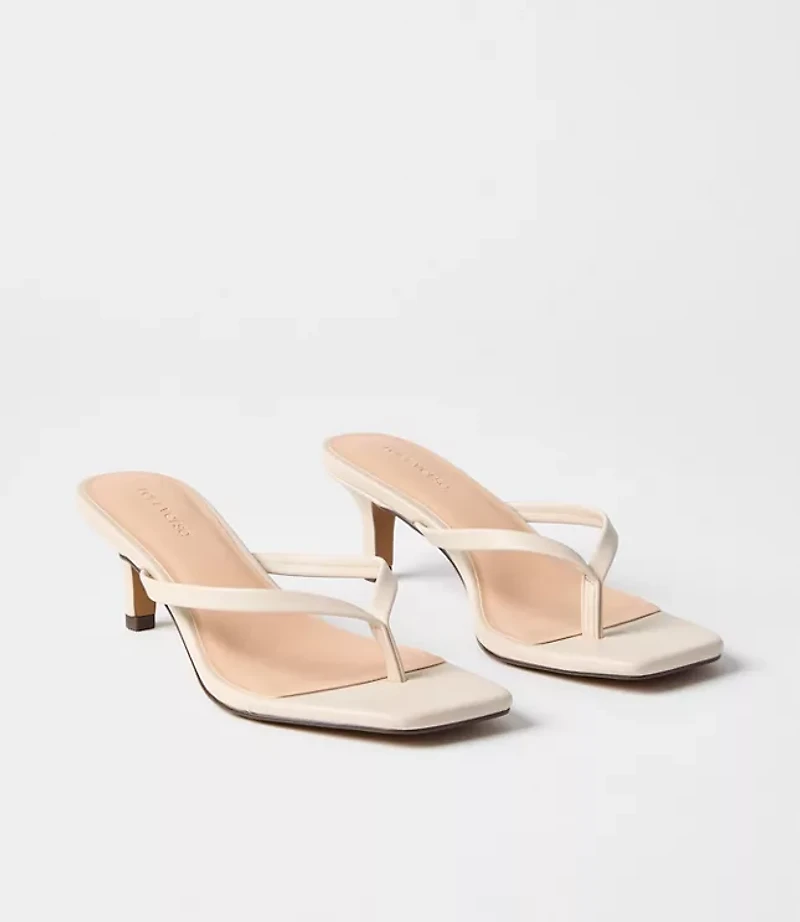 LOFT Versa Kitten Heel Thong Sandals