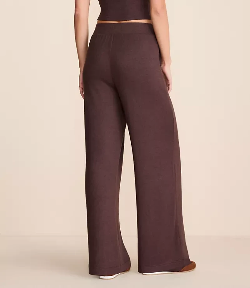 Lou & Grey Brushed Sweater Knit Wide Leg Pants