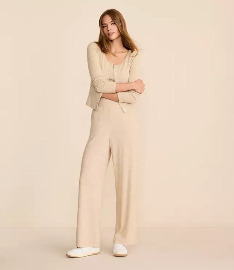 Lou & Grey Cozy Sweater Knit Wide Leg Pants