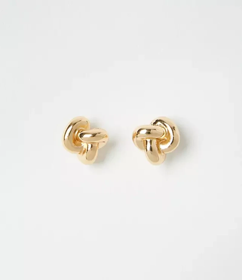 Delicate Knot Stud Earrings