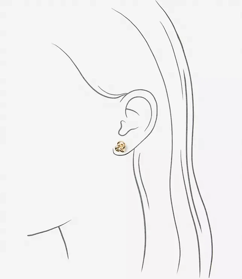 Delicate Knot Stud Earrings