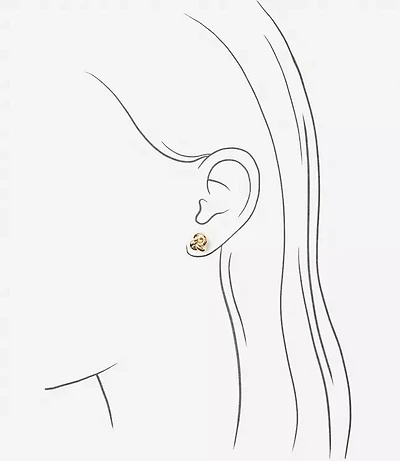 Delicate Knot Stud Earrings