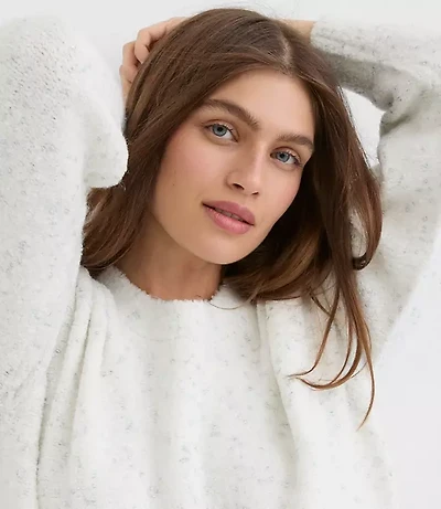 Shimmer Boucle Relaxed Sweater