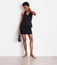 Petite LOFT Versa Crepe Drape Halter Vest