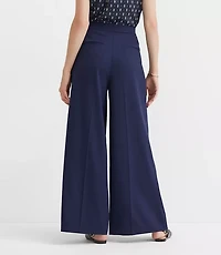 Tall Pleated Ultra Wide Leg Pants Twill