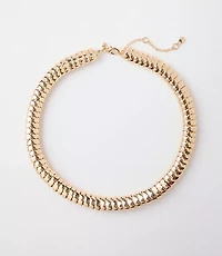 Coiled Metal Statement Necklace