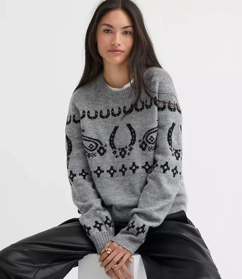 Petite Horseshoe Sweater
